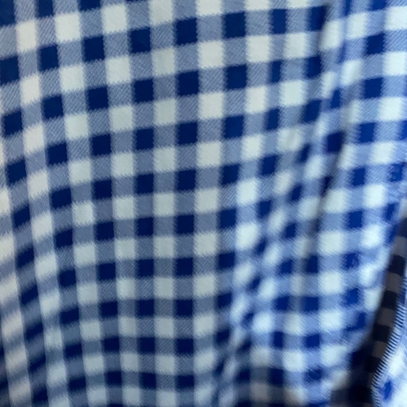 NWT New York & Company Gingham Peplum Top with Tie in Size Medium - Picture 5 of 9